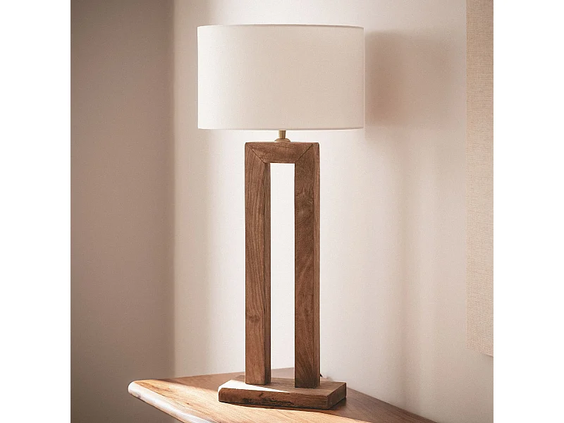 Lampada da Tavolo Legno Abner Naturale