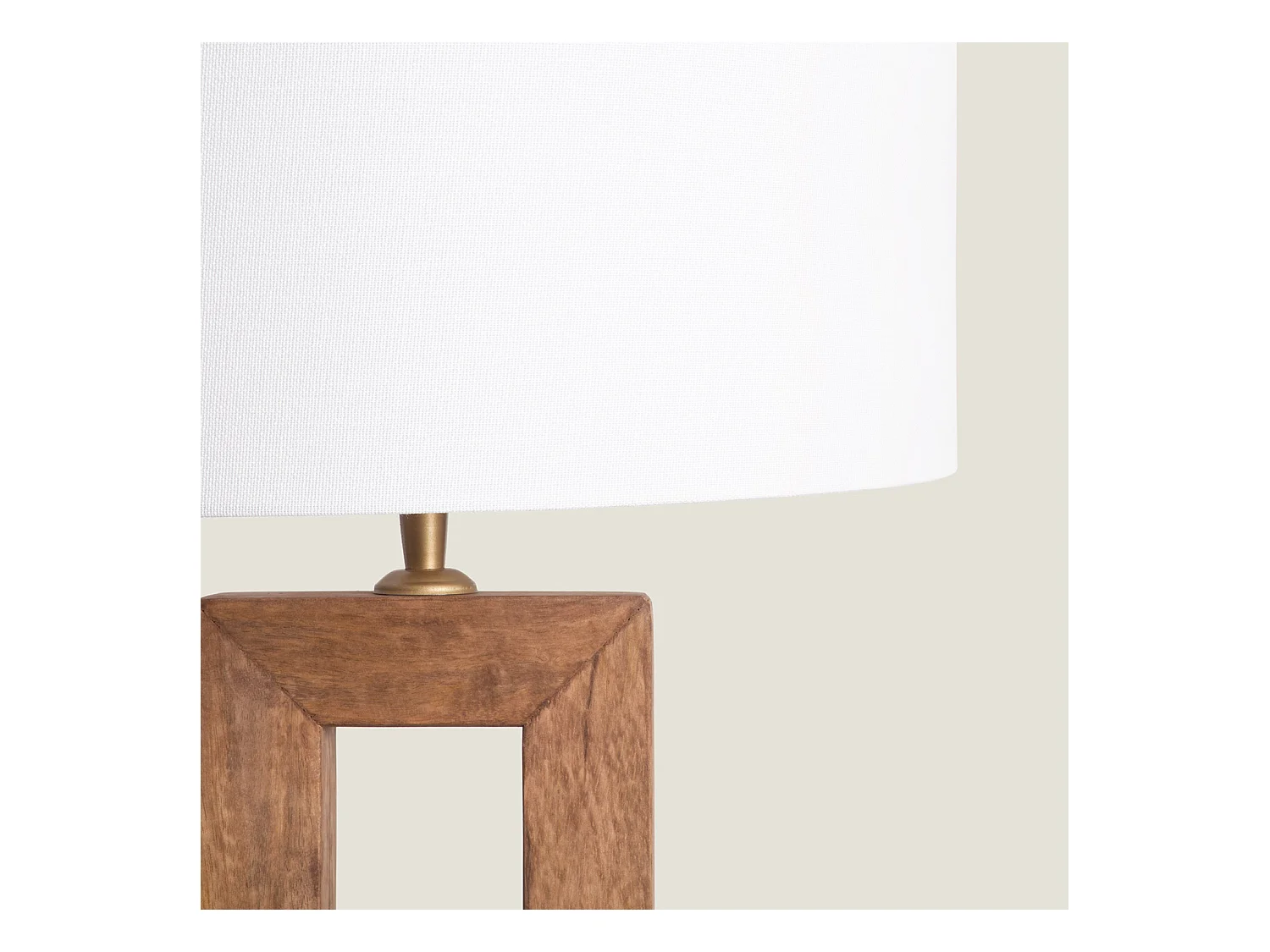 Lampe à Poser Bois Abner Naturel