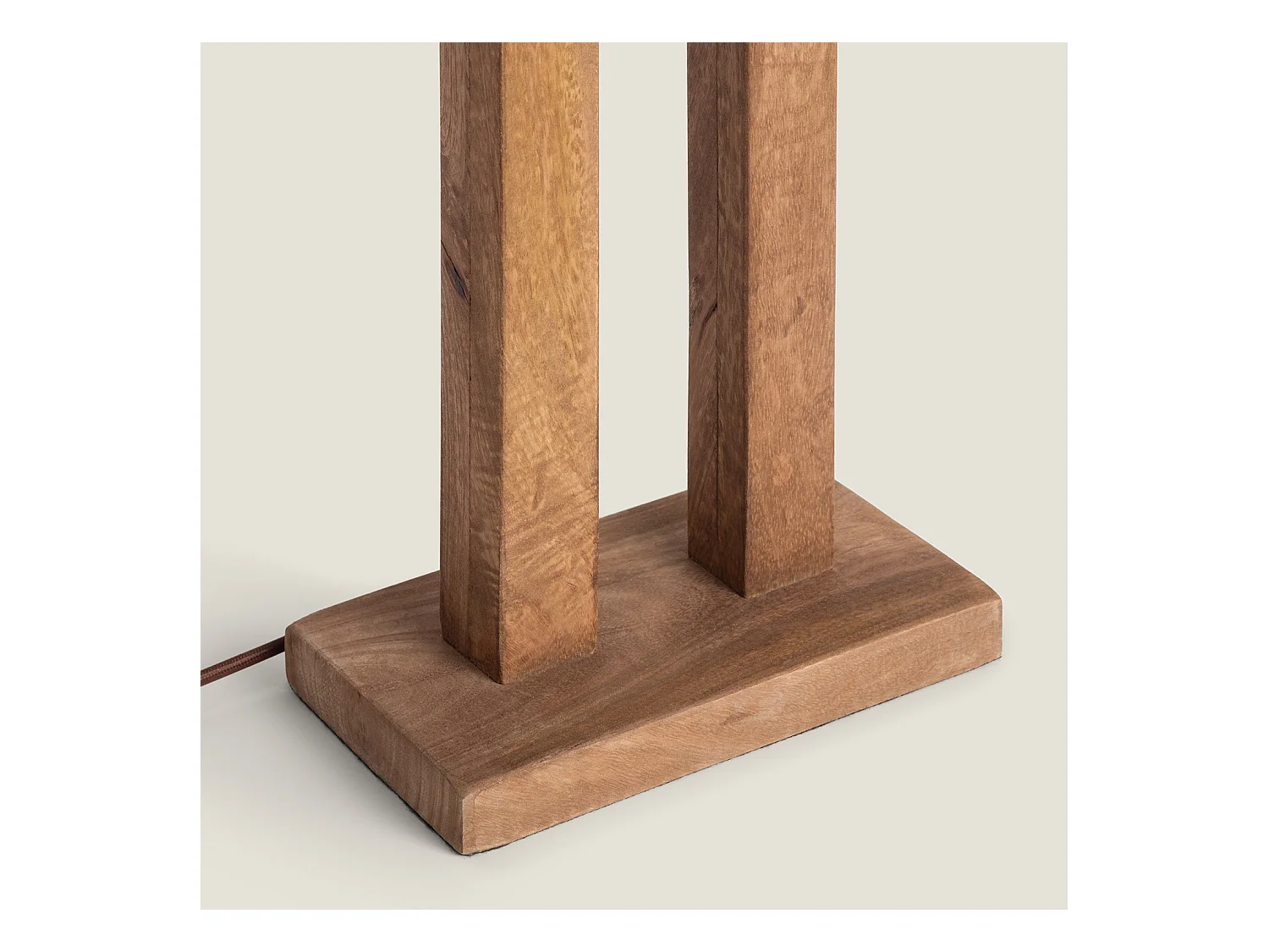 Lampe à Poser Bois Abner Naturel