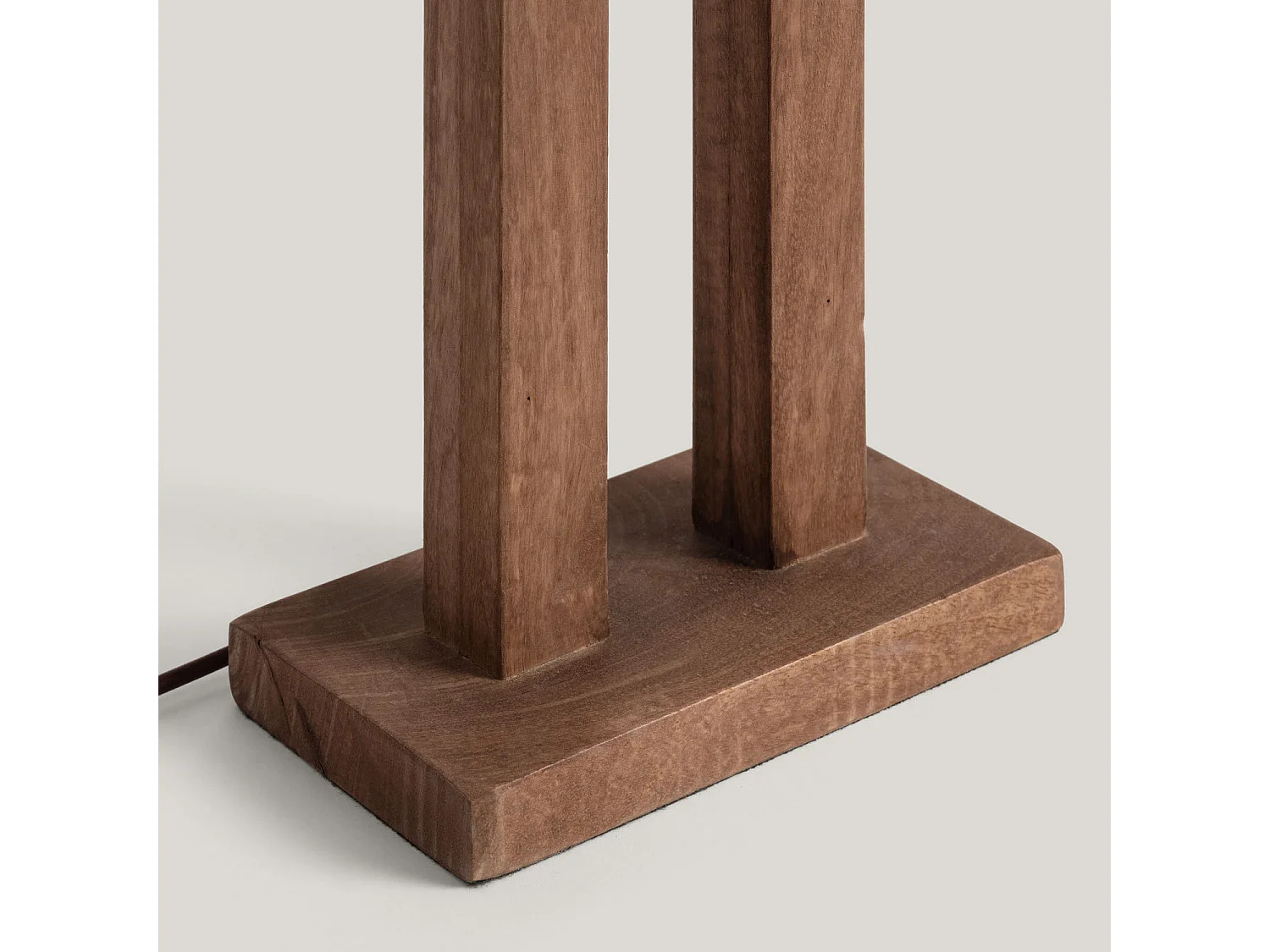 Lampe à Poser Bois Abner Naturel