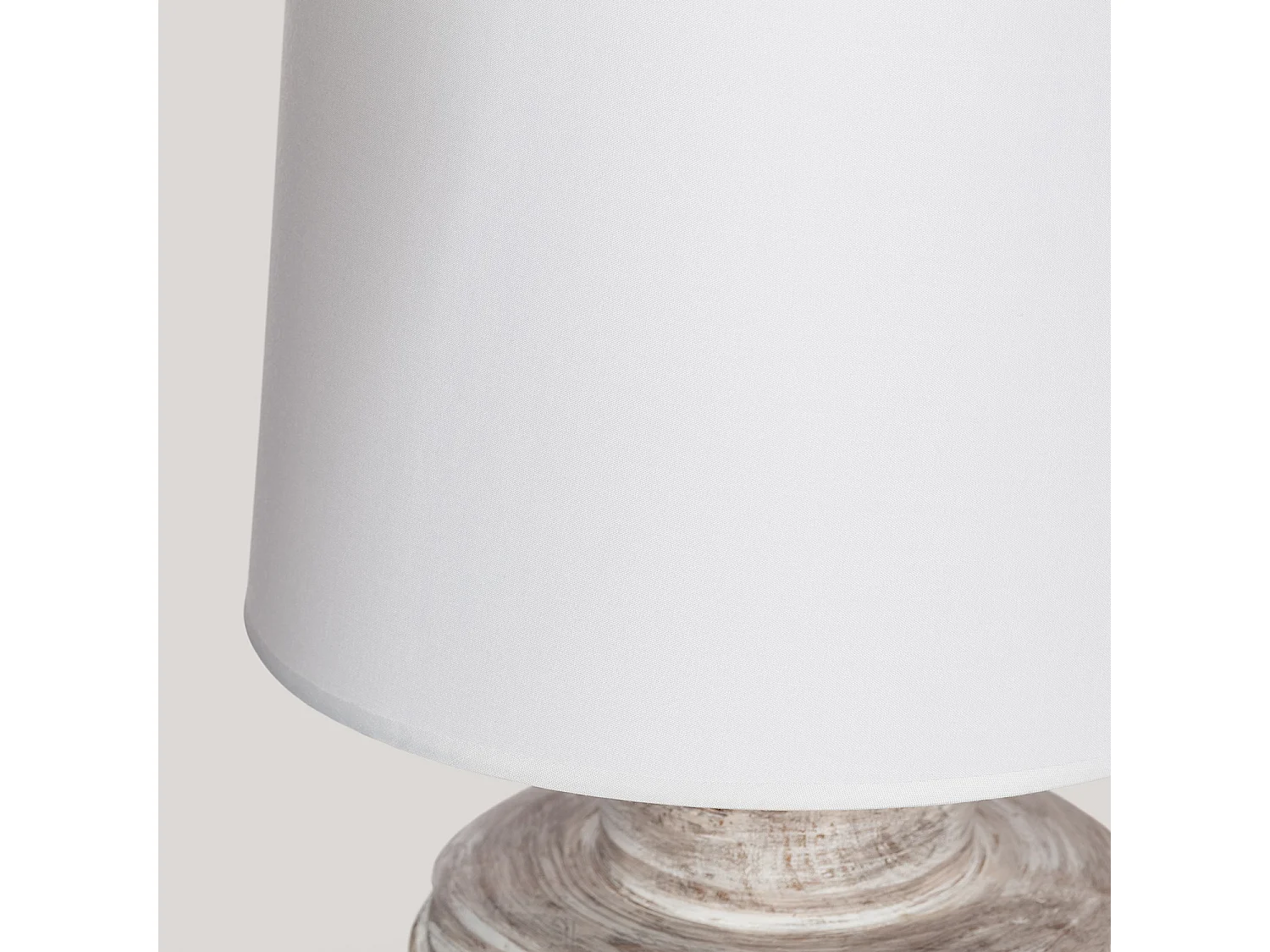 Lampe à Poser Bois Divya ILUZZIA Blanc