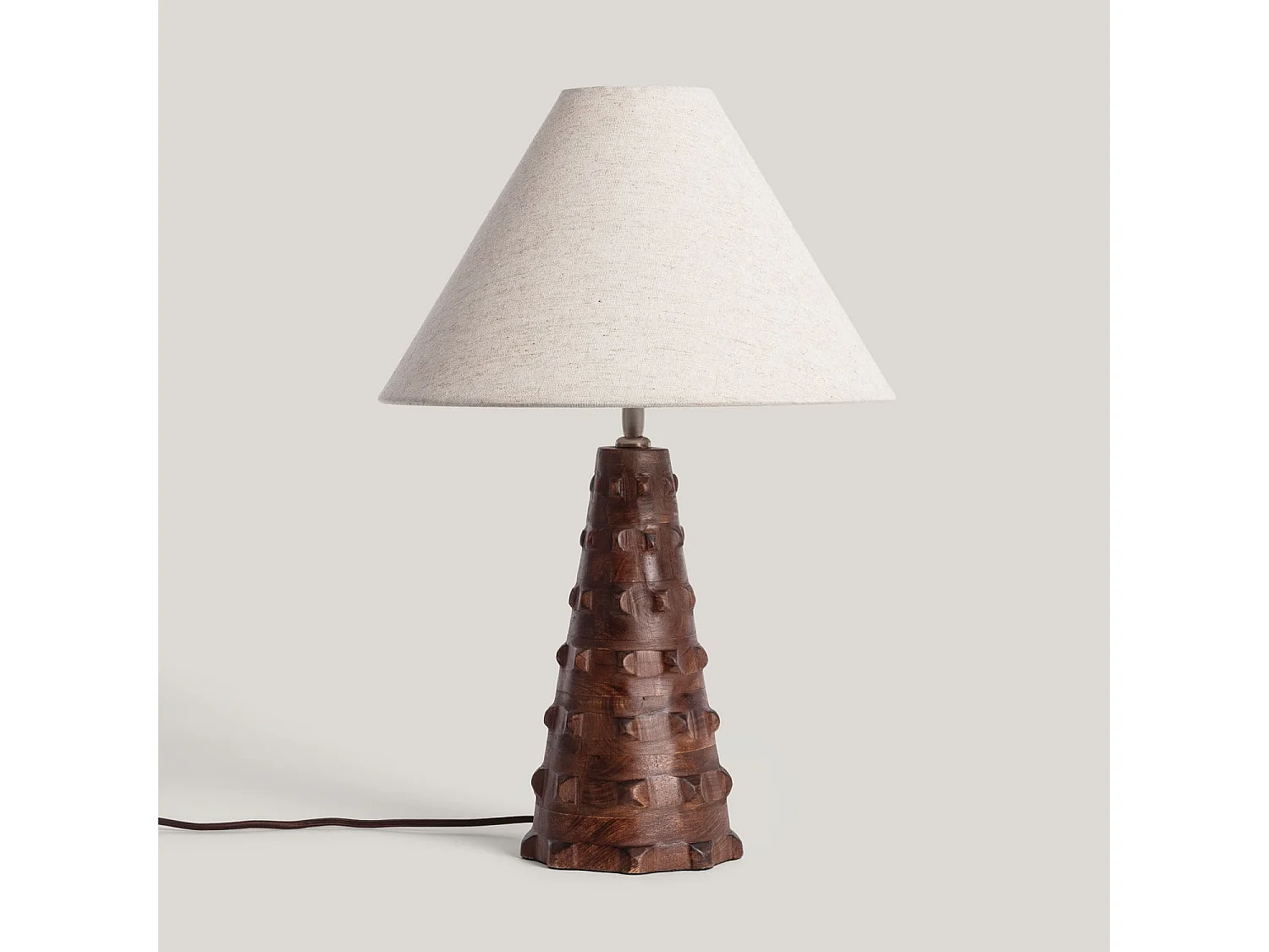 Lampada da Tavolo Legno Samesh ILUZZIA Beige