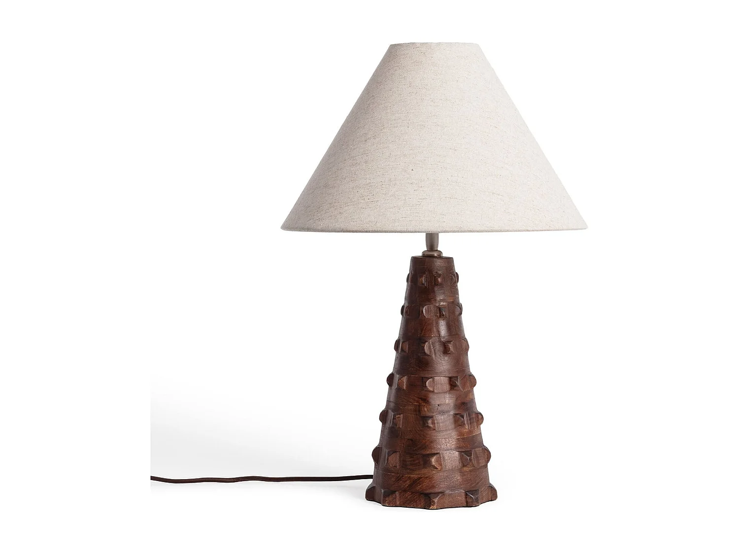 Lampada da Tavolo Legno Samesh ILUZZIA Beige