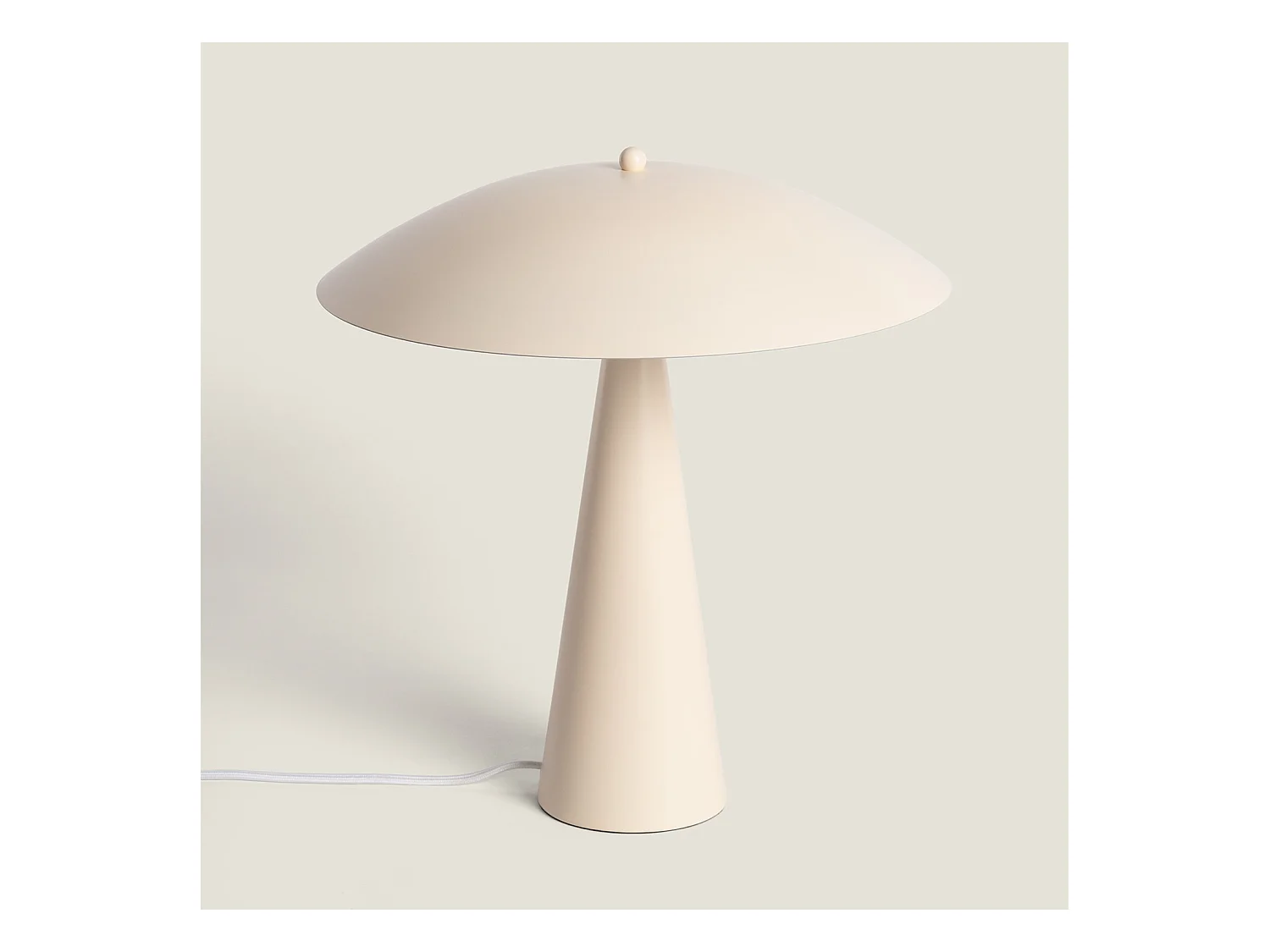 Lámpara de Mesa Metal Irmah Beige