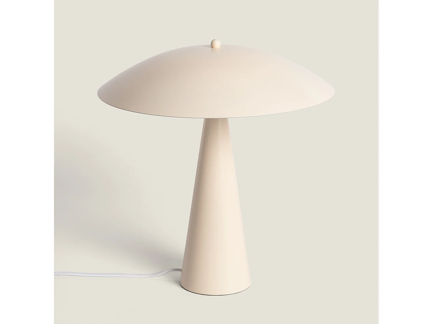 Lampe à Poser Métal Irmah Beige