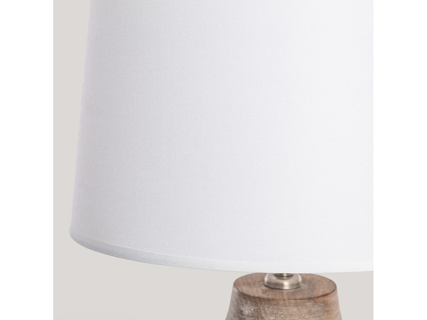 Lampe à Poser Bois Tanmay ILUZZIA Blanc