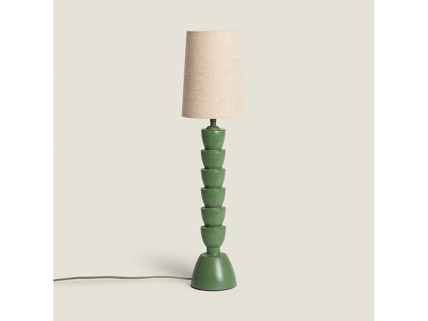Lampe à Poser Résine Darian Vert