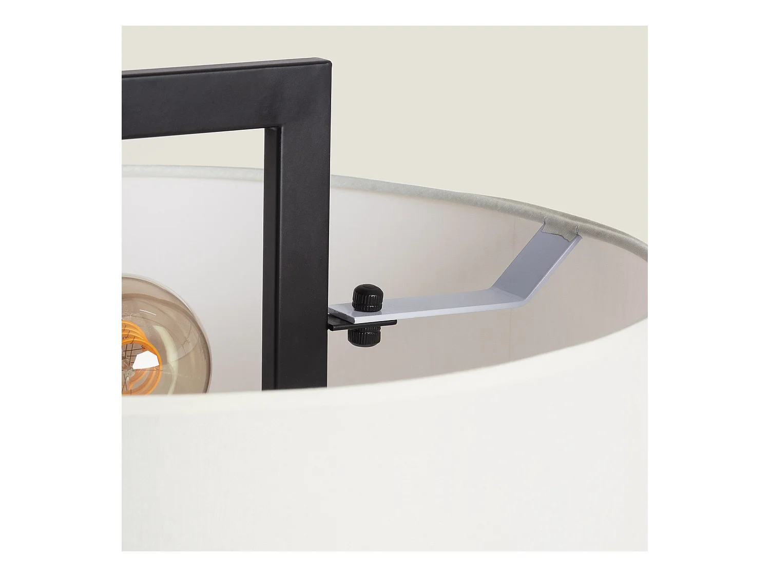 Lámpara de Mesa Metal con Puerto USB e Interruptor Táctil Tianna Negro