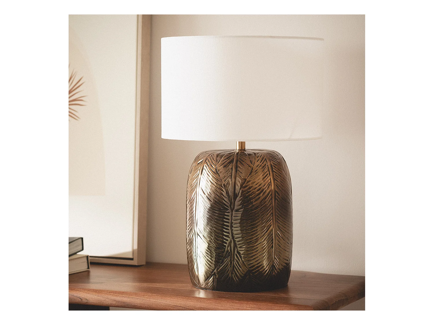 Lampe à Poser Aluminium Sahitya ILUZZIA Blanc