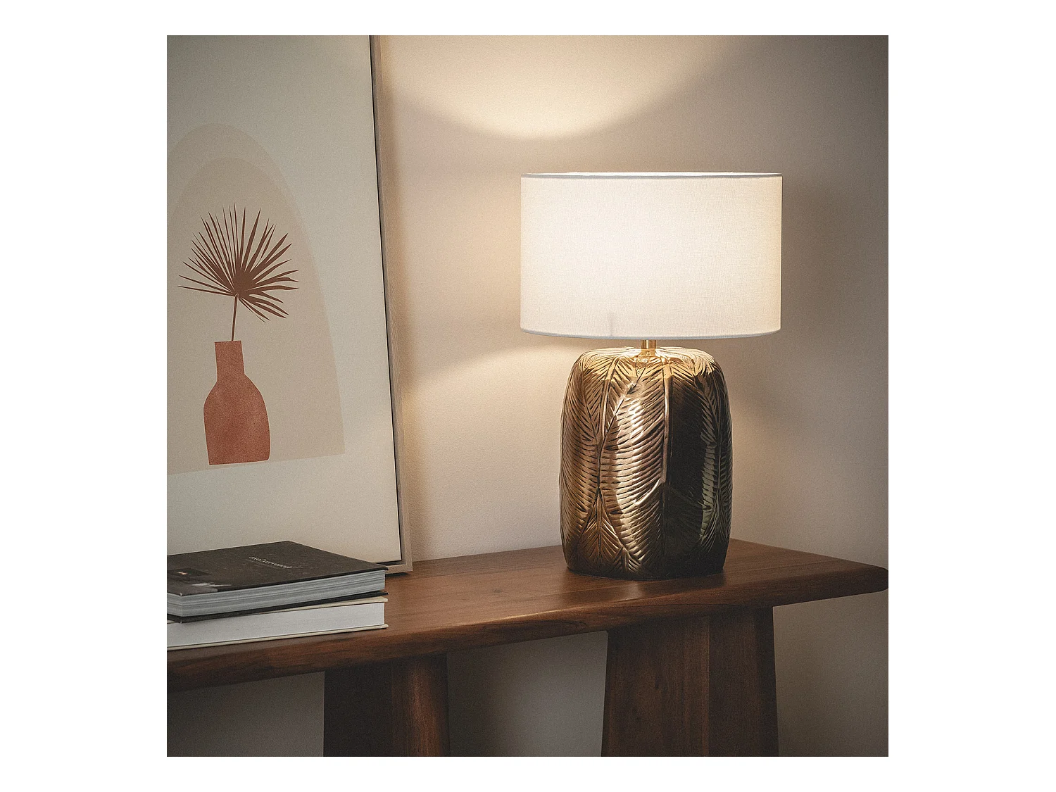 Lampe à Poser Aluminium Sahitya ILUZZIA Blanc