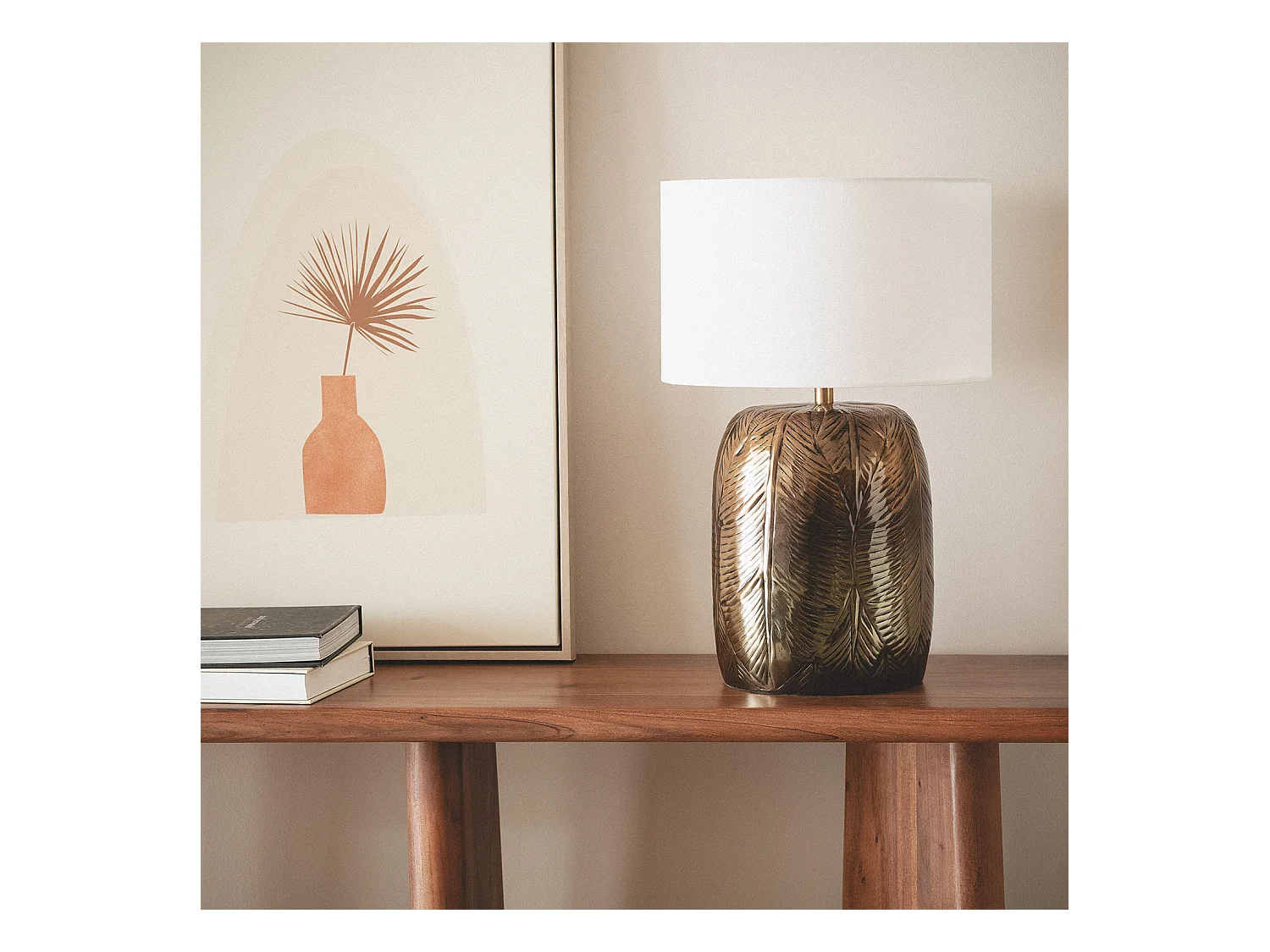 Lampe à Poser Aluminium Sahitya ILUZZIA Blanc