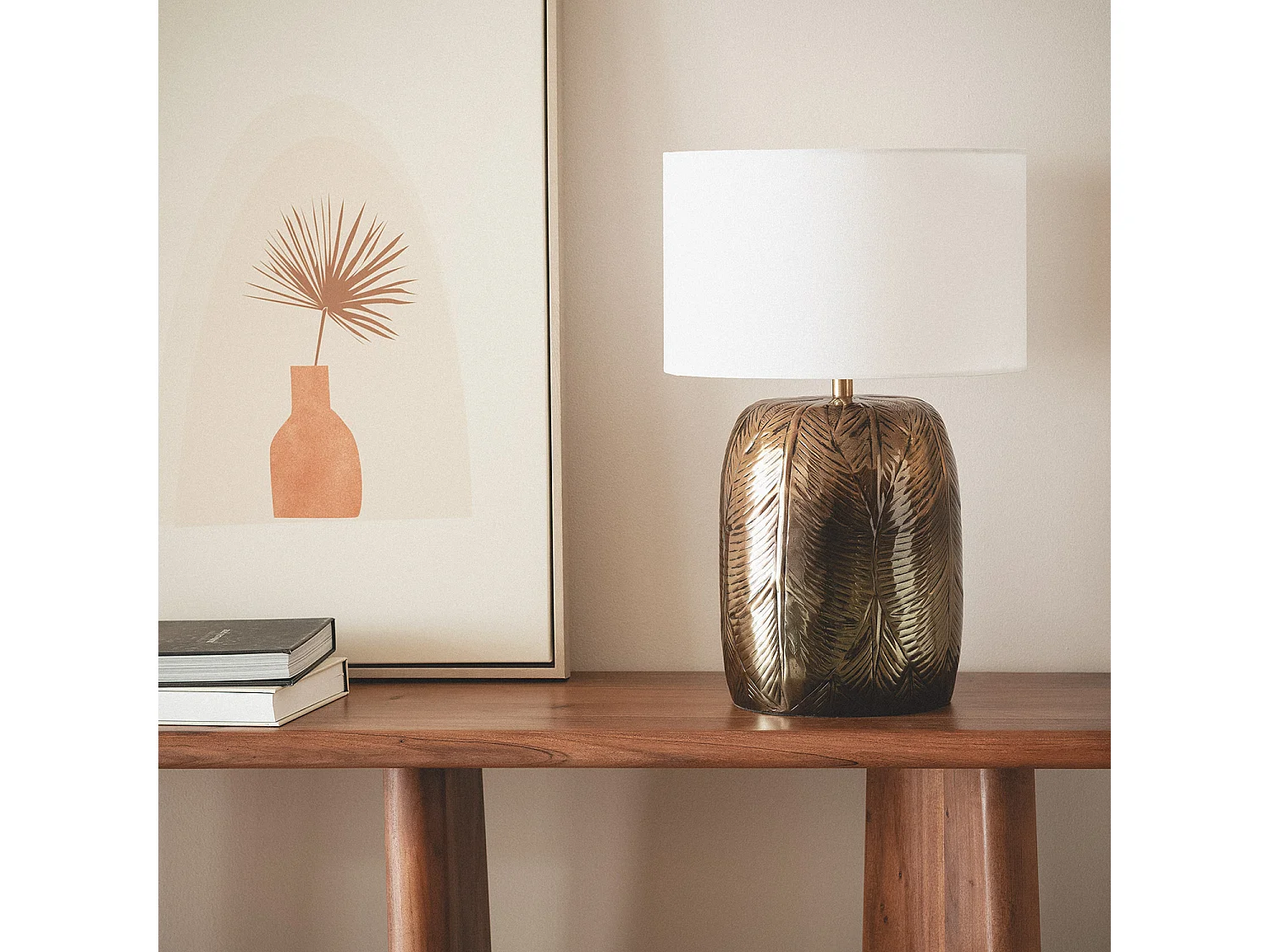 Lampe à Poser Aluminium Sahitya ILUZZIA Blanc