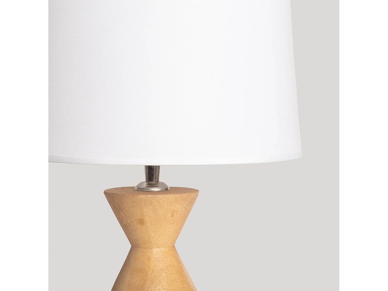Lampe à Poser Bois Akesh II Blanc