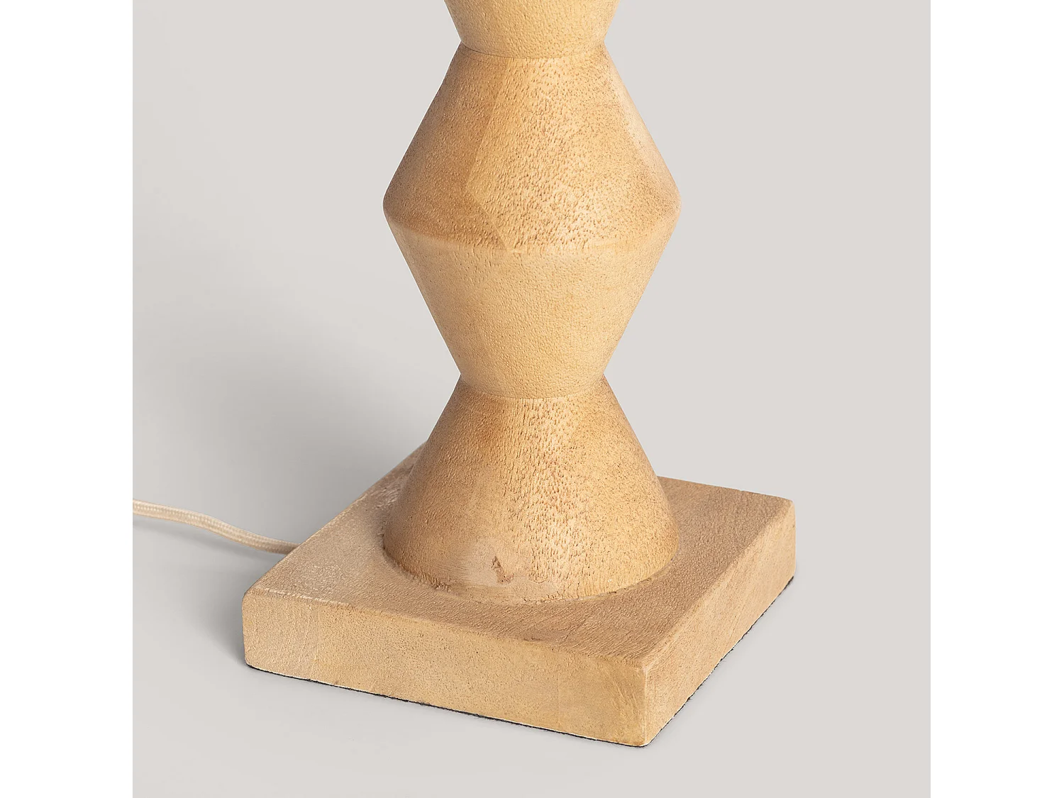 Lampe à Poser Bois Akesh II Blanc