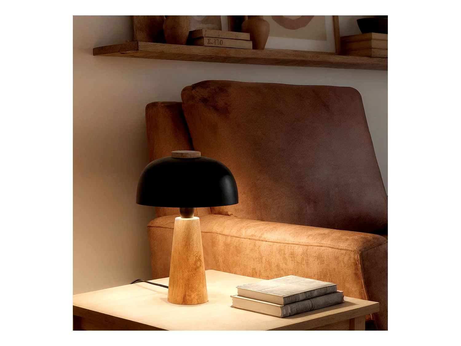 Lampe à Poser Métal Nagama Noir