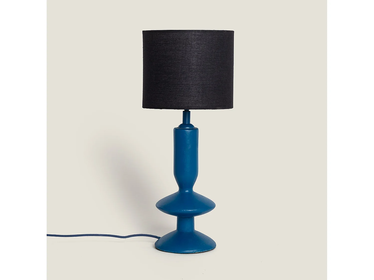 Lampe à Poser Résine Daleth Bleu