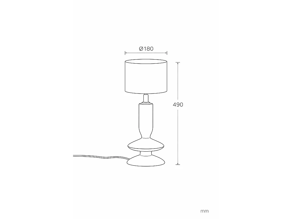 Lampe à Poser Résine Daleth Bleu