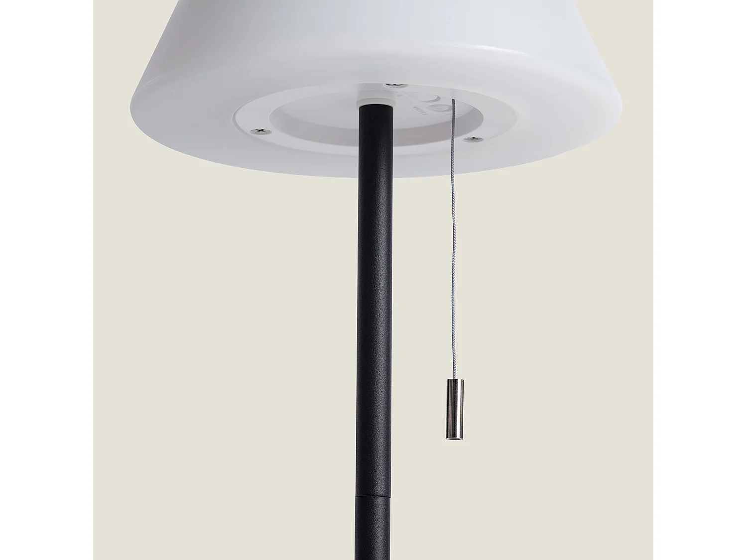 Lampada da Tavolo Solare Esterno LED 1.2W Metallo Aldana Nero