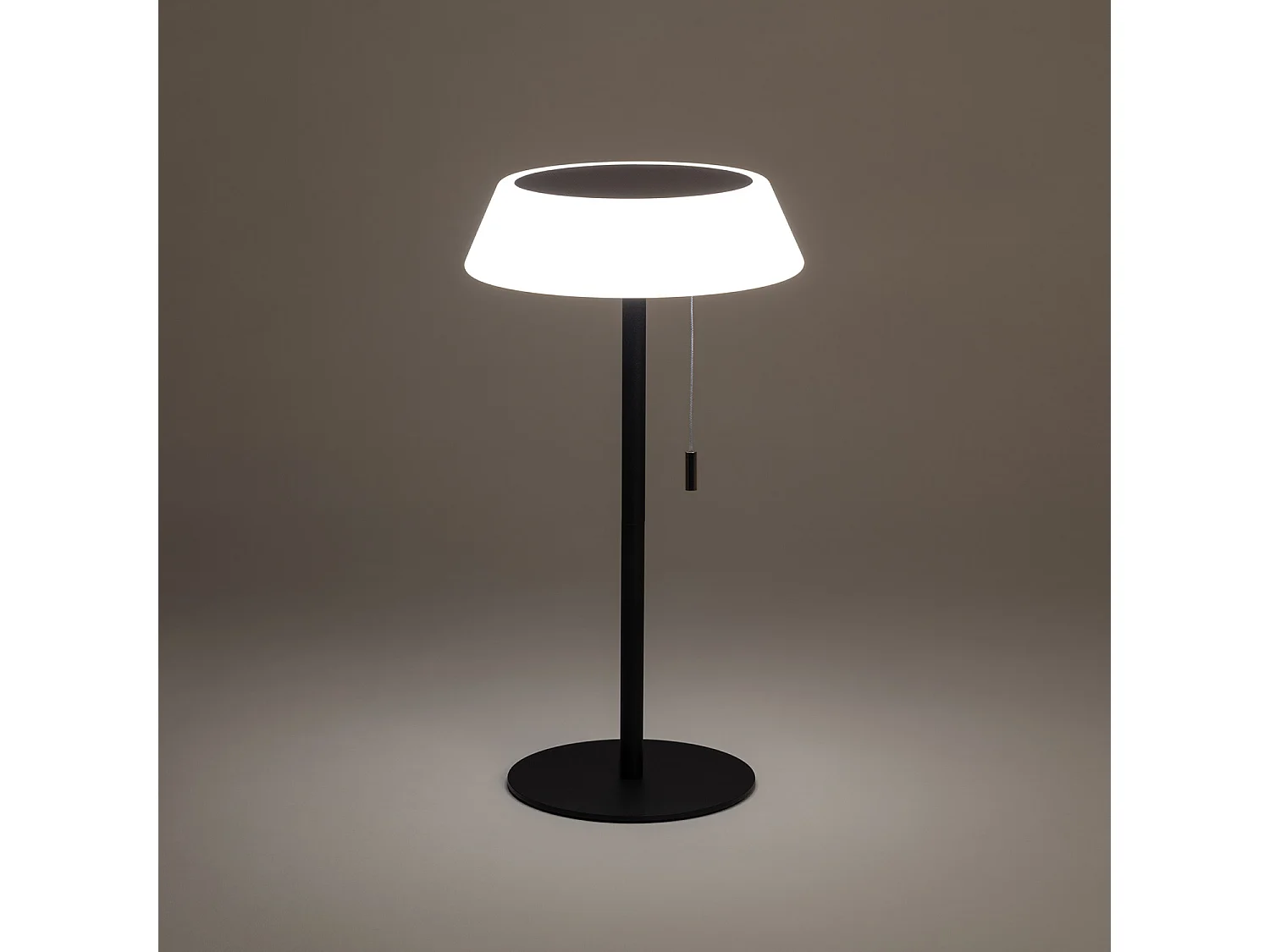 Lampada da Tavolo Solare Esterno LED 1.2W Metallo Aldana Nero