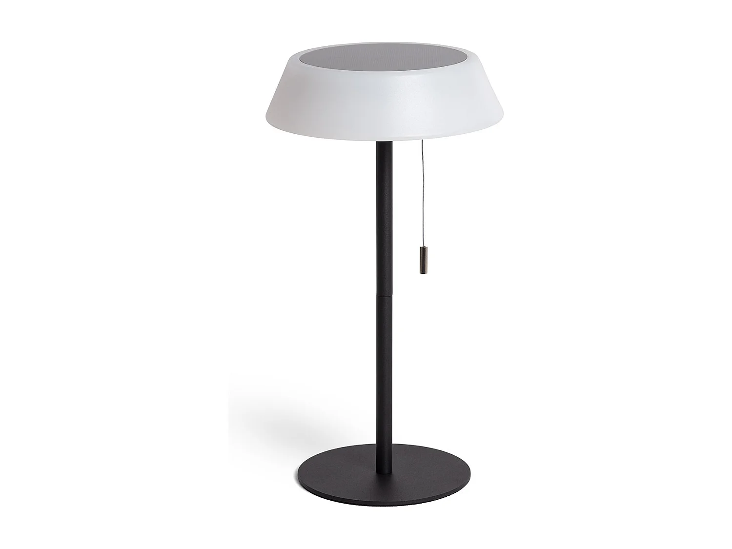 Lampada da Tavolo Solare Esterno LED 1.2W Metallo Aldana Nero