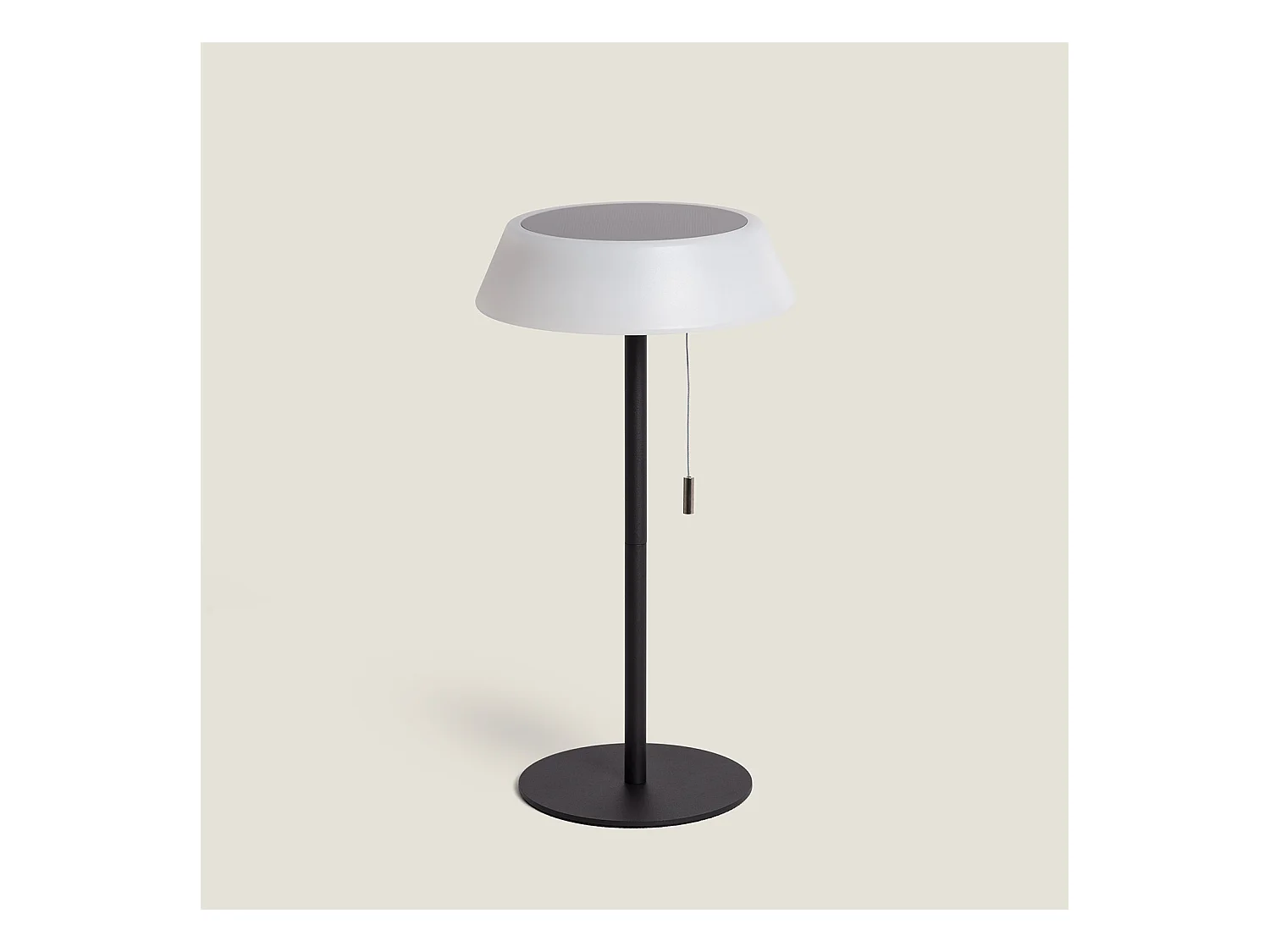 Lampada da Tavolo Solare Esterno LED 1.2W Metallo Aldana Crema