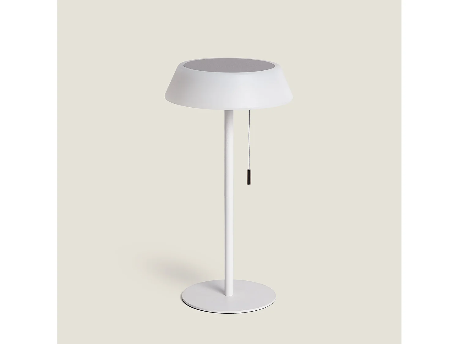 Lampada da Tavolo Solare Esterno LED 1.2W Metallo Aldana Bianco