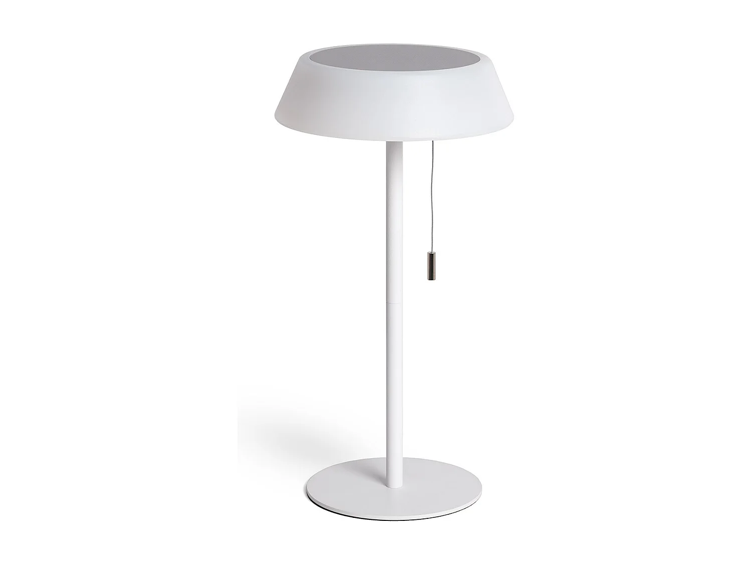 Lampada da Tavolo Solare Esterno LED 1.2W Metallo Aldana Bianco