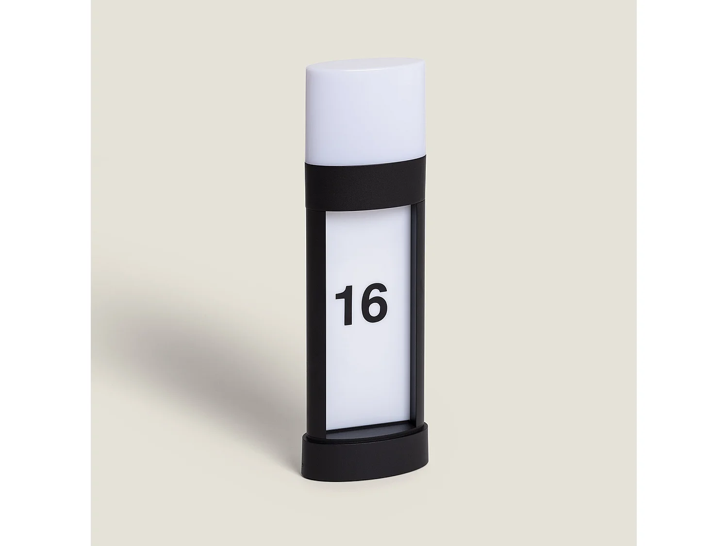 Balise Extérieure LE 10W en Saillie sur Pied 50cm Aluminium pour Numérotation Domicile Mulhan Noir