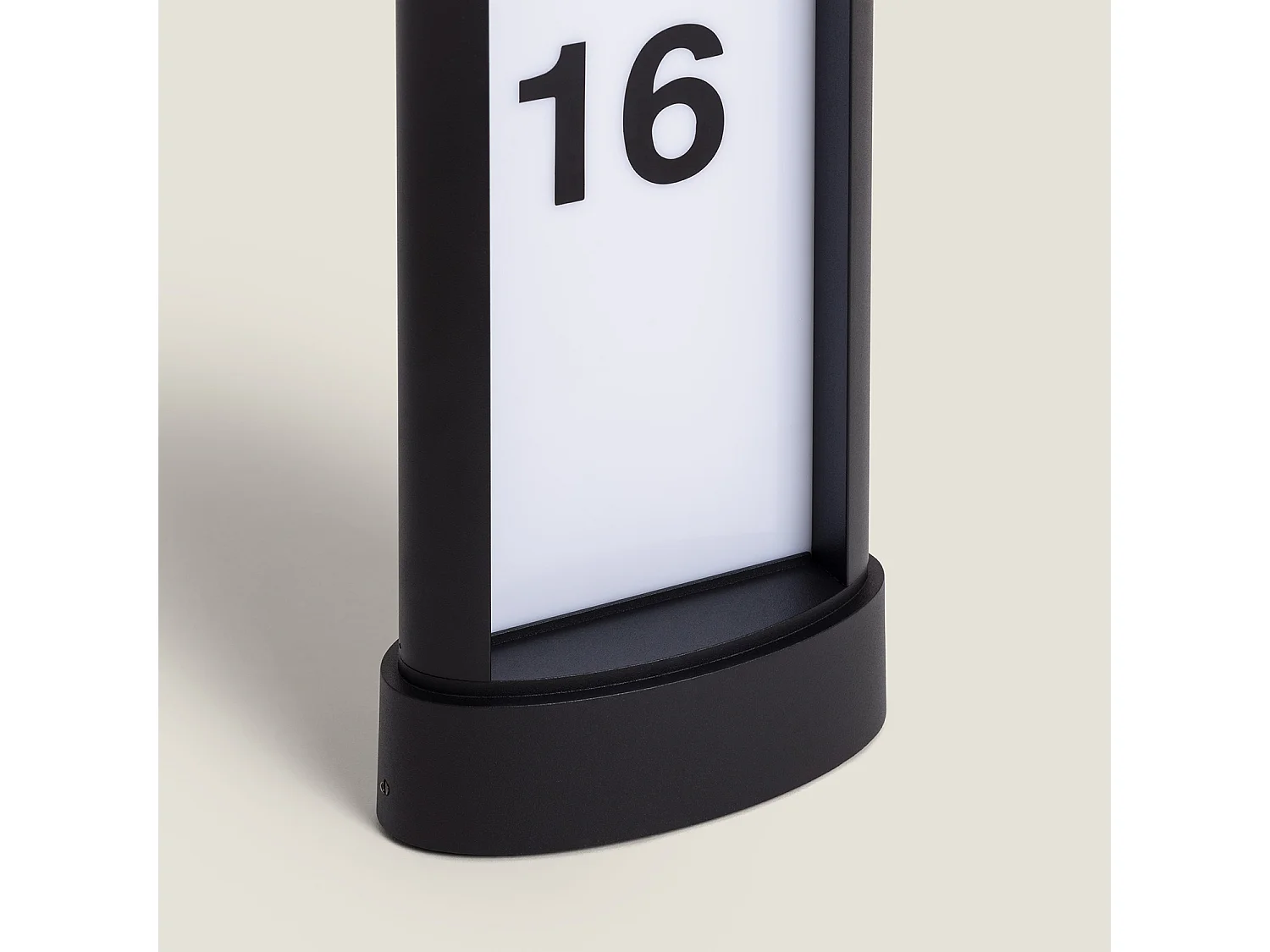 Balise Extérieure LE 10W en Saillie sur Pied 50cm Aluminium pour Numérotation Domicile Mulhan Noir