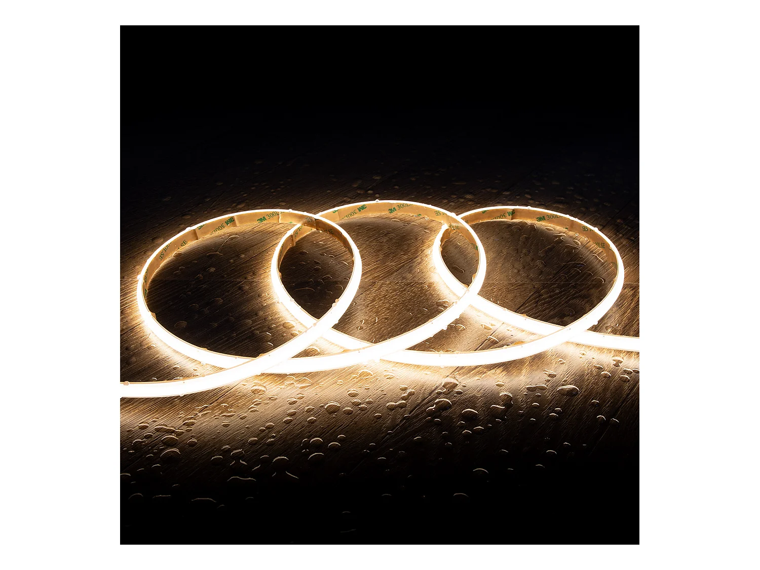 Striscia LED Regolabile 220V WCOB Autorettificata 260LED/m 15W/m 1350lm/m SILICONE FLEX Larga 10mm IP65 Taglio 5cm 4000K Bianco Naturale 50 m