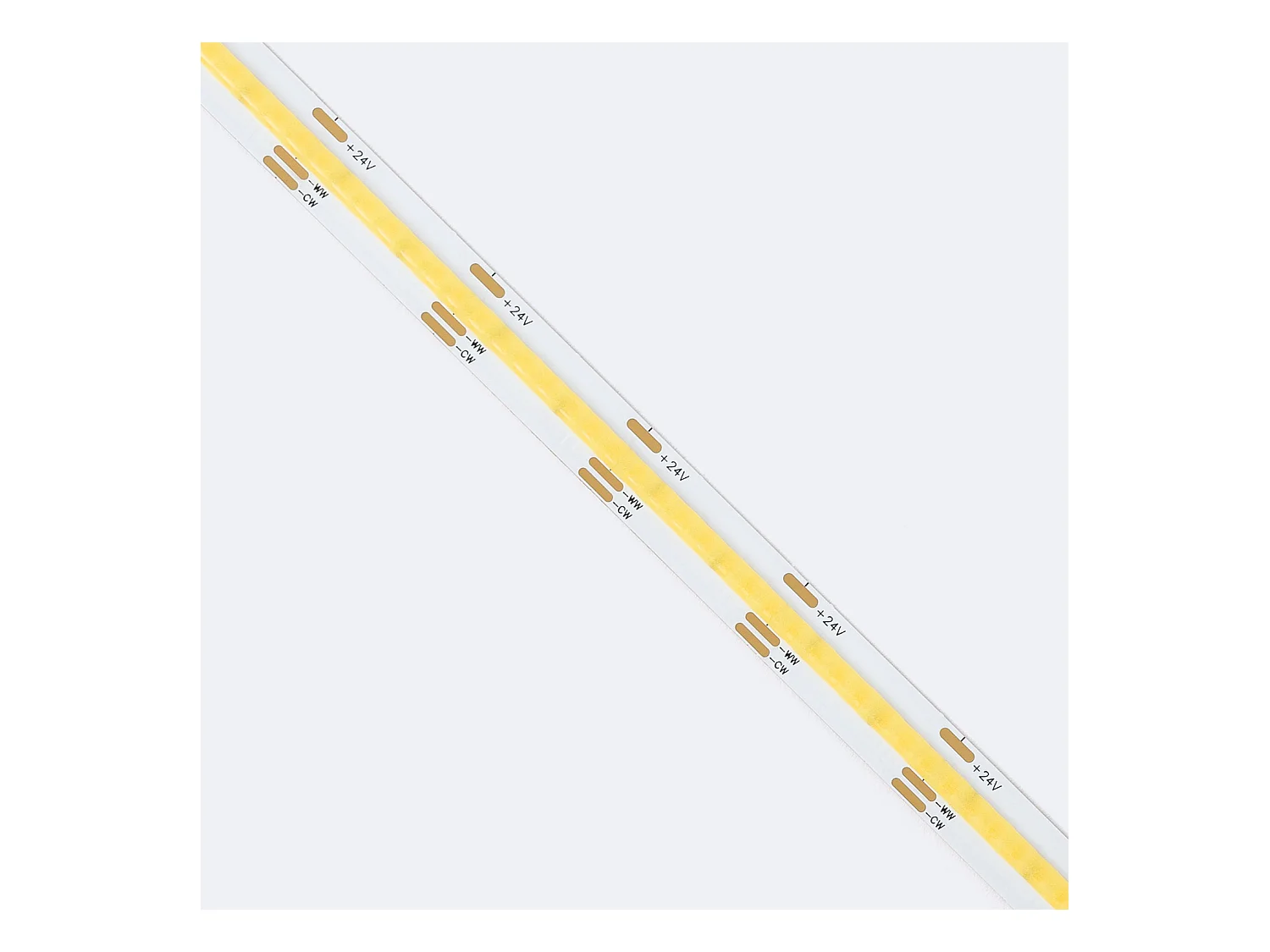 Tira LED 24V COB CCT 560 LED/m 5m 10W/m 900lm/m Ancho 10mm Corte 2.5cm IP20 CRI90 (2700K - 4000K - 6000K) CCT