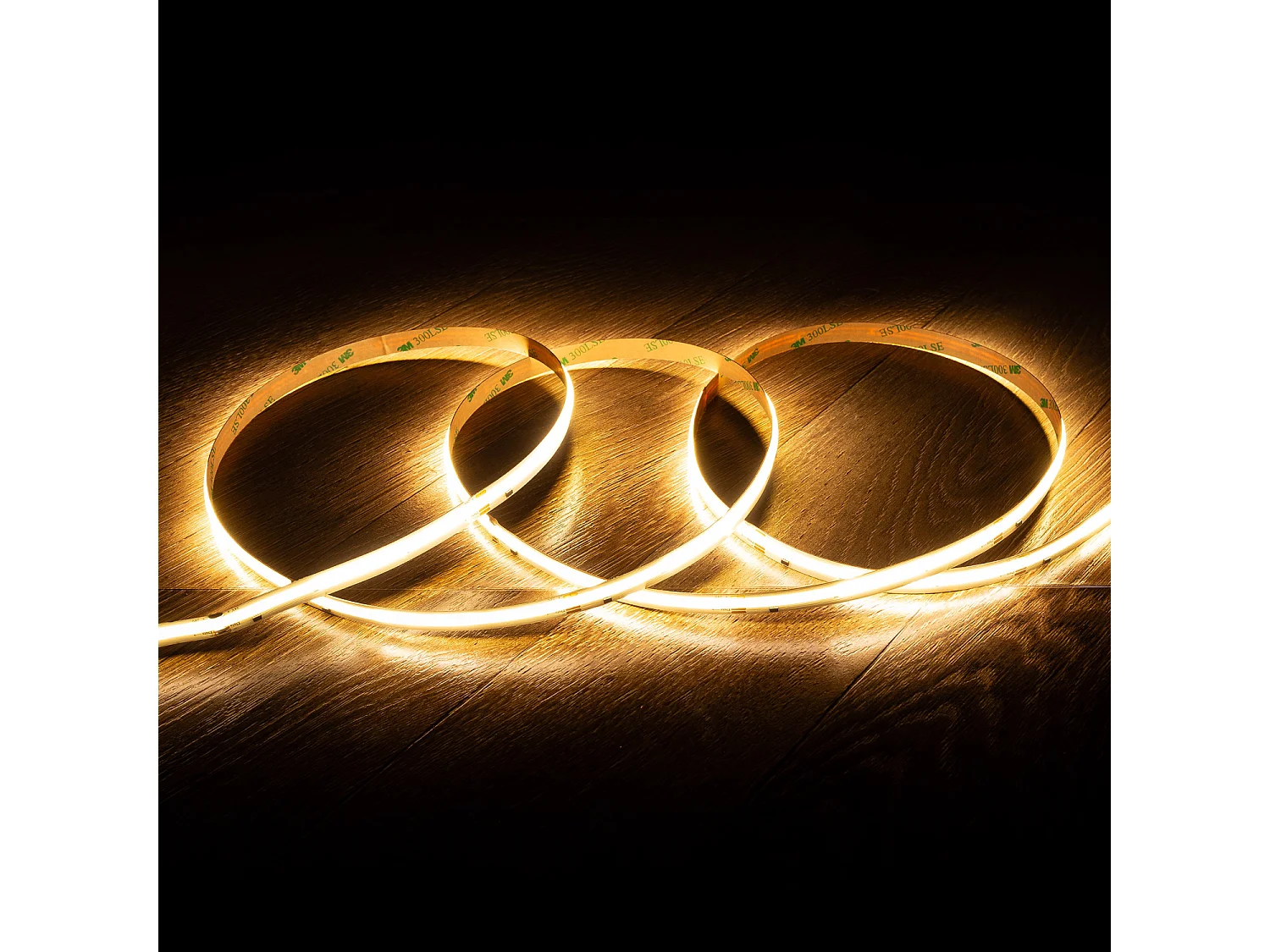 Ruban LED Digital SPI 24V Monochrome COB 420 LED/m 5m Largeur 10mm Coupe 10cm IP20 CRI90 2700K Blanc chaud