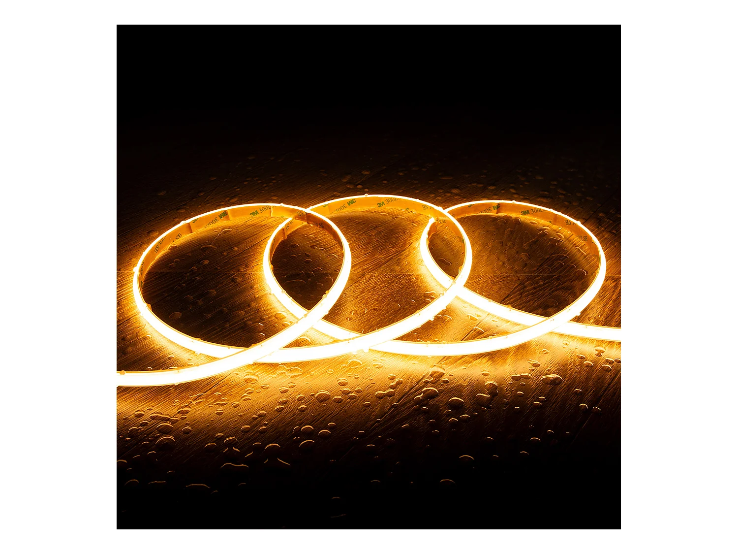 Striscia LED Regolabile 220V WCOB Autorettificata 260LED/m 15W/m 1350lm/m SILICONE FLEX Larga 10mm IP65 Taglio 5cm 2700K Bianco Caldo 10 m