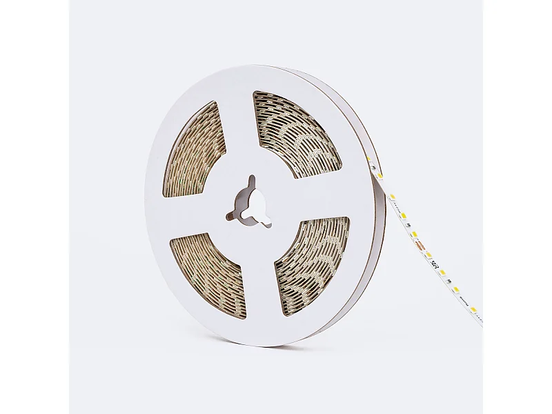 Bobina 5m Striscia LED 24V DC SMD2835 120 LED/m 1000 lm/m Larga 5mm IP20 Supernarrow Taglio 5cm 2700K Bianco Caldo