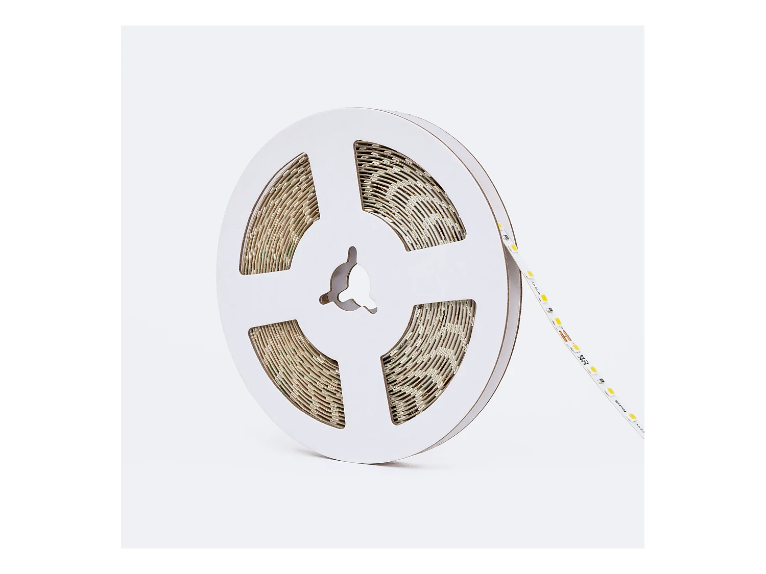 Bobina 5m Striscia LED 24V DC SMD2835 120 LED/m 1000 lm/m Larga 5mm IP20 Supernarrow Taglio 5cm 2700K Bianco Caldo