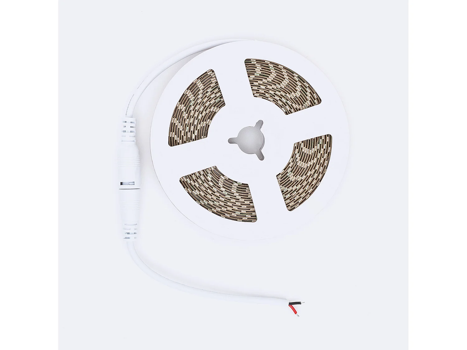 Bobina 5m Striscia LED 24V DC SMD2835 120 LED/m 1000 lm/m Larga 5mm IP20 Supernarrow Taglio 5cm 2700K Bianco Caldo