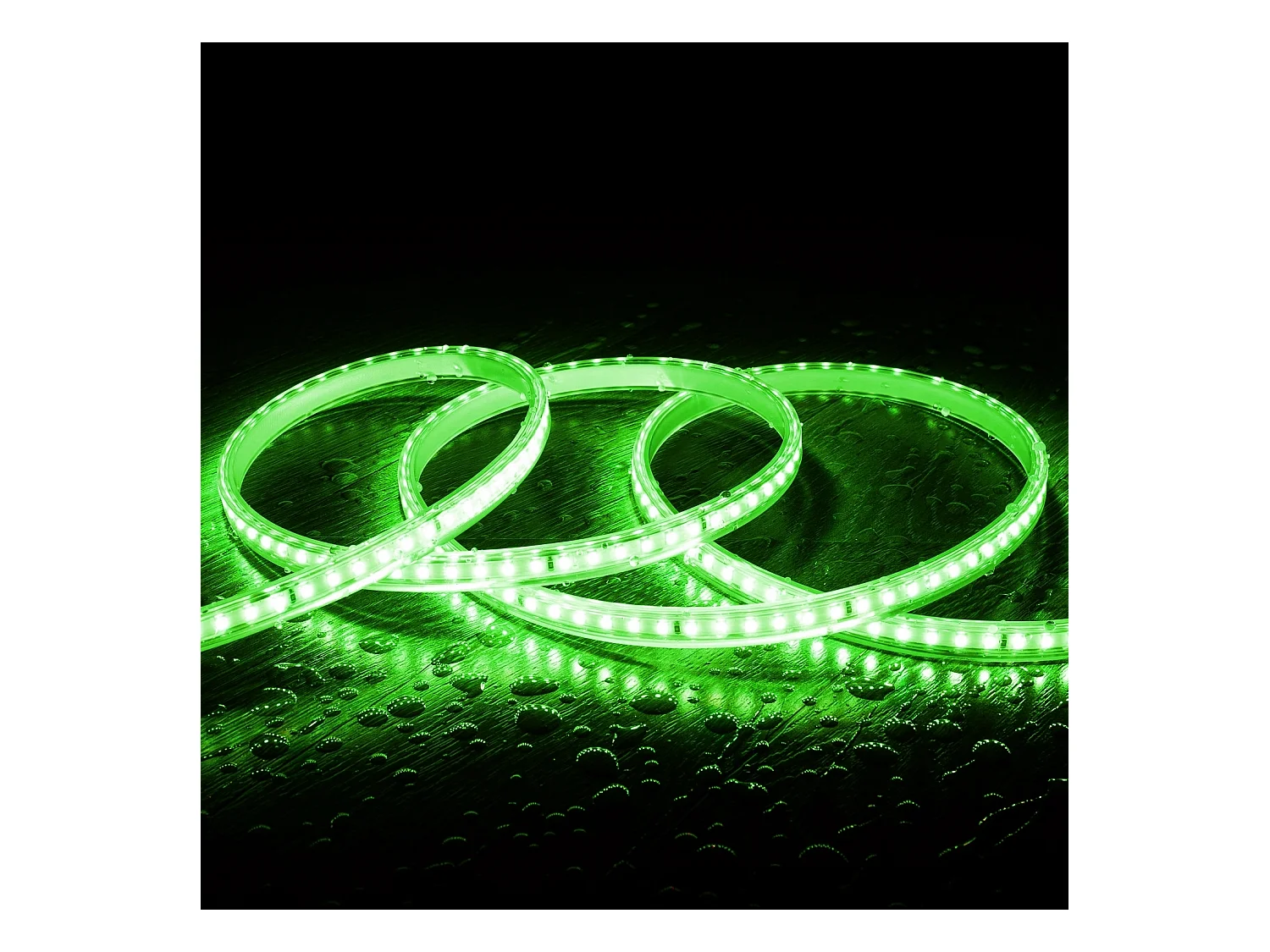 Tira LED Regulable 220V SMD 120 LED/m Color 7.5W/m Ancho 12mm Corte 20cm IP65 a Medida Azul 15 m