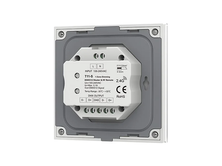 Regolatore Master DMX Touch per Striscia LED 12/24V DC Monocolore Monocolore