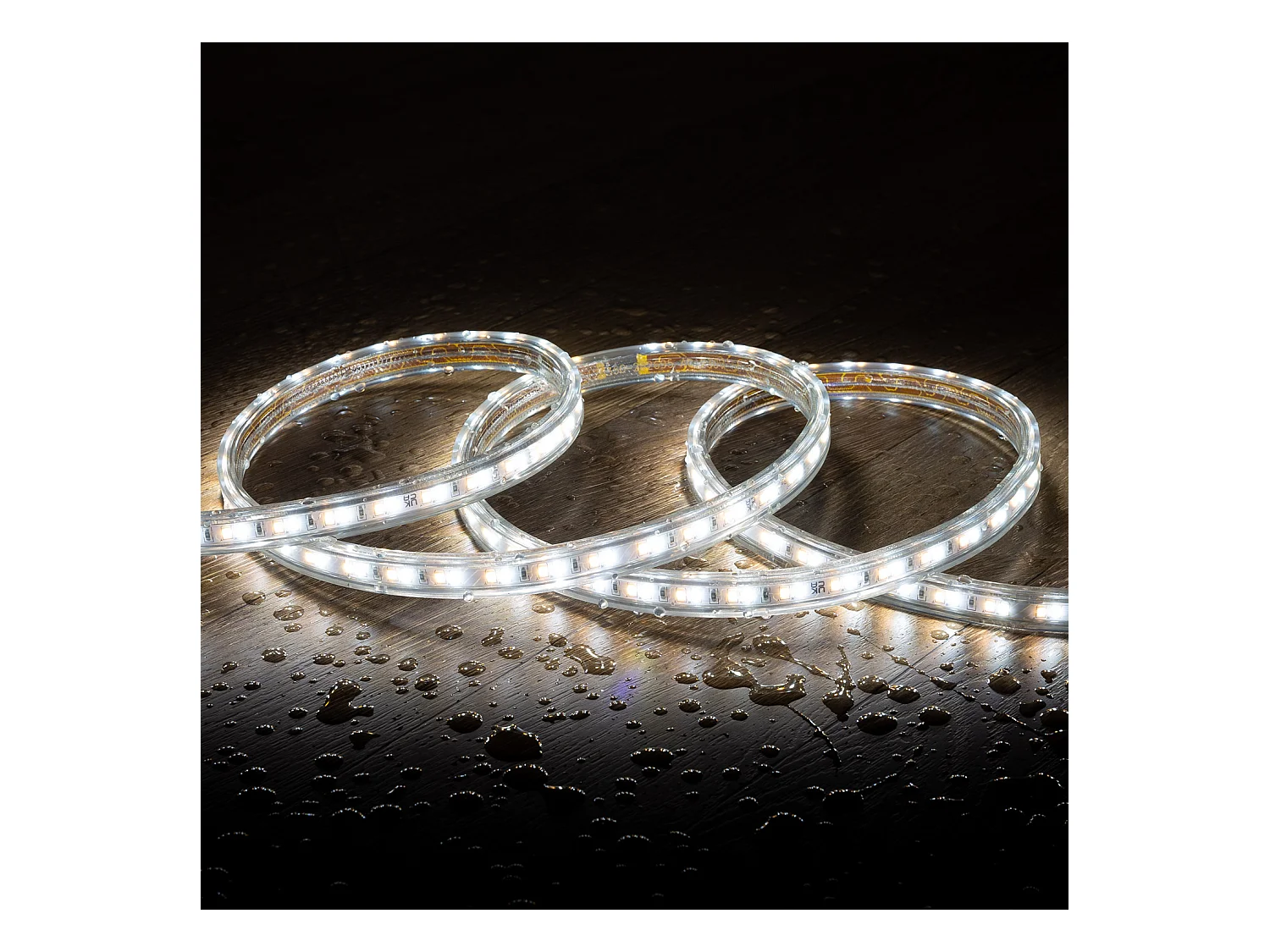 Striscia LED CCT 220V 120 LED/m 10W/m 900lm/m Larga 14mm Taglio 100cm IP65 50 m