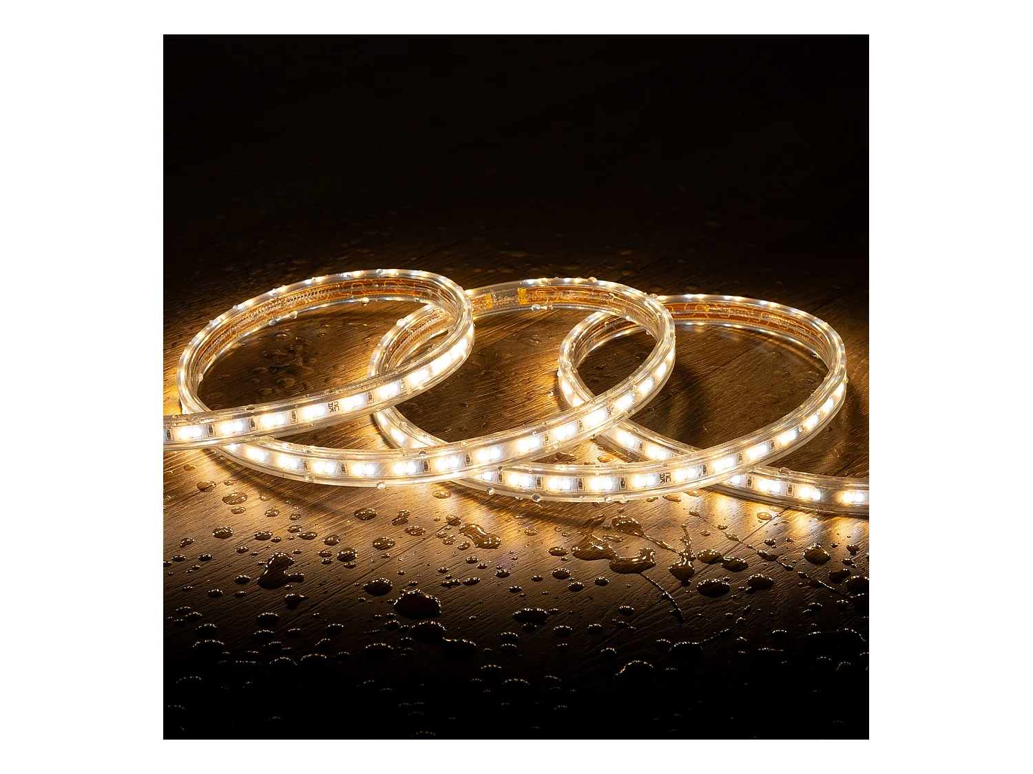 Striscia LED CCT 220V 120 LED/m 10W/m 900lm/m Larga 14mm Taglio 100cm IP65 50 m