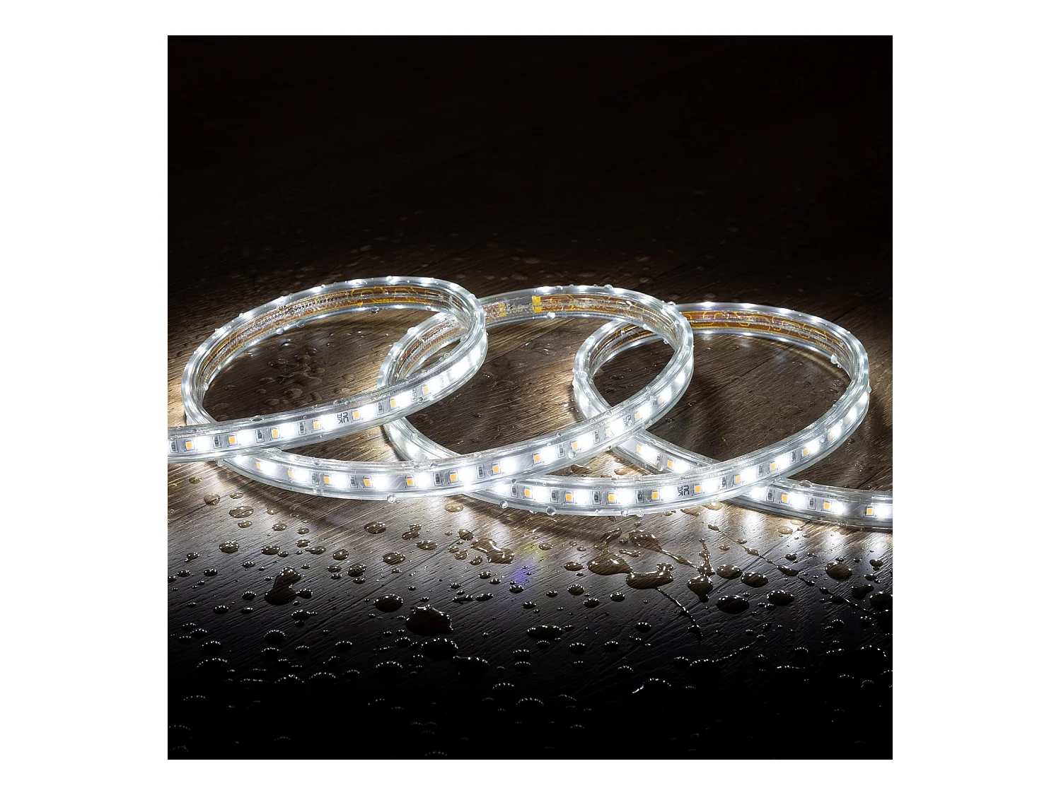 Striscia LED CCT 220V 120 LED/m 10W/m 900lm/m Larga 14mm Taglio 100cm IP65 50 m