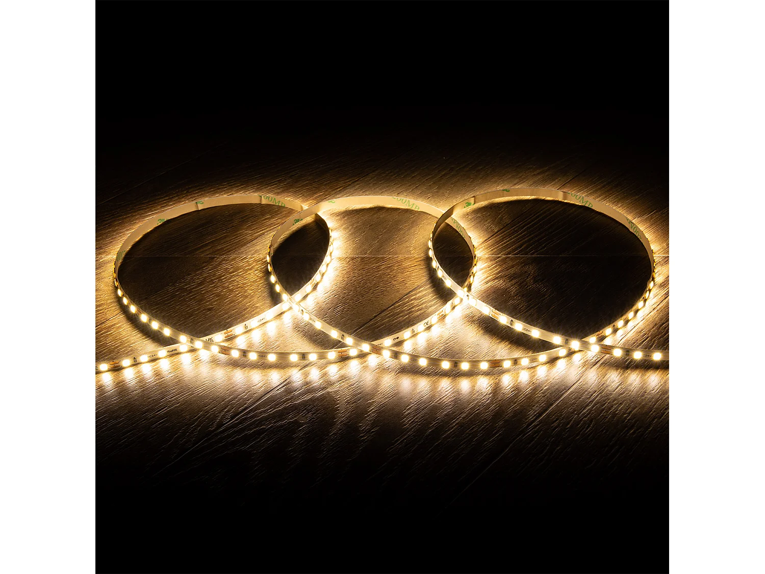 Ruban LED 24V DC SMD2835 120 LED/m 1000 lm/m 5m IP20 Largeur 5 mm Super Étroite Coupe 5 cm 4000K Blanc neutre