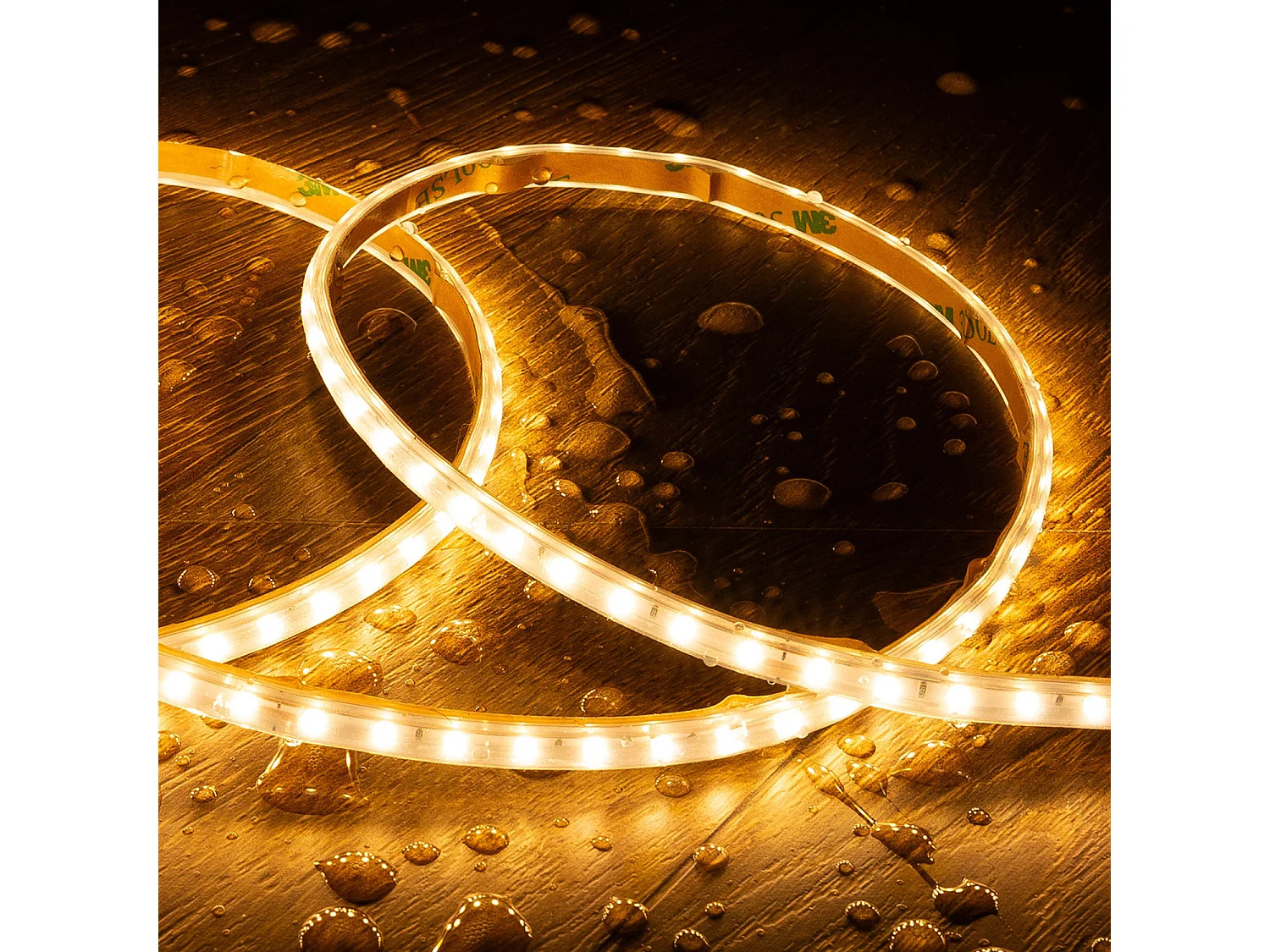 Tira LED Regulable 220V SMD Autorectificada 120 LED/m BOBINA 20m 12W/m 1080lm/m Superestrecha Ancho 6.5mm Corte 10cm IP65 2700K Blanco Cálido