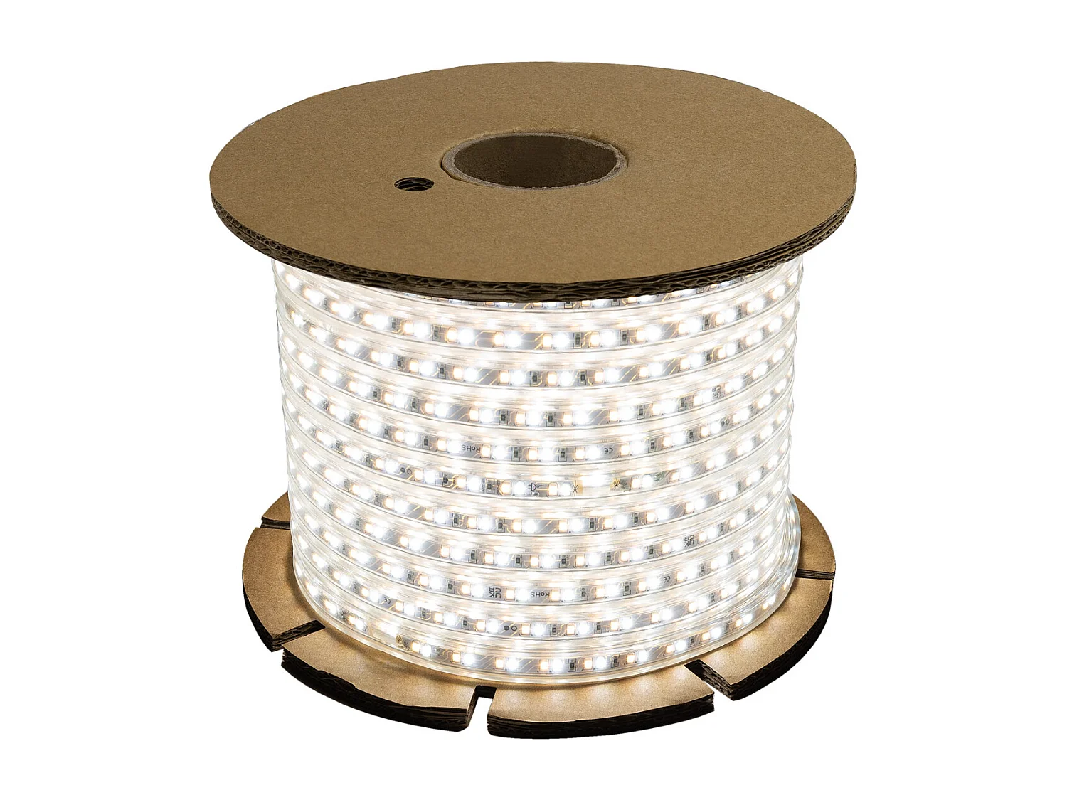 Ruban LED CCT 220V 120 LED/m BOBINE 50m 10W/m 900lm/m Largeur 14mm Coupe 100cm IP65 CCT 2700K - 4000K - 6500K