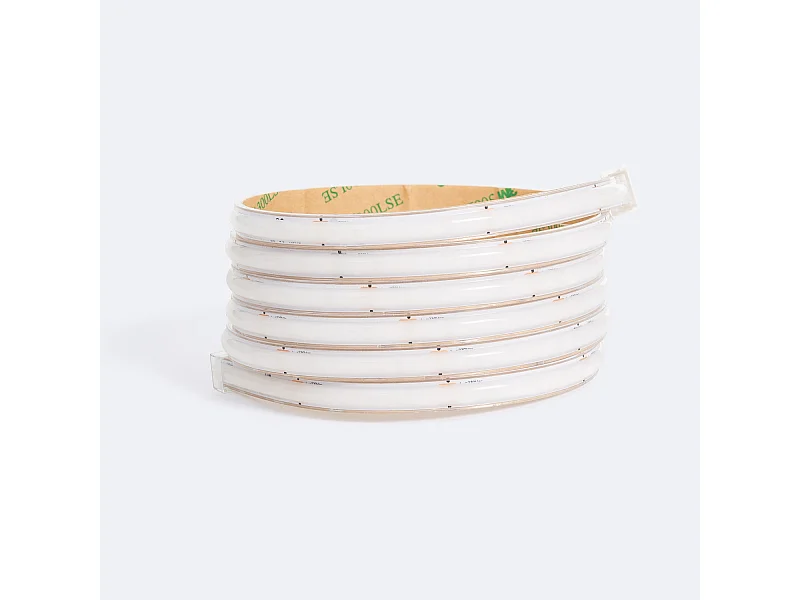 Ruban LED Dimmable 220V WCOB Auto-redressement 260 LED/m 15W/m 1350lm/m SILICONE FLEX Largeur 10mm IP65 Coupe 5cm Sur mesure 4000K Blanc neutre 4 m