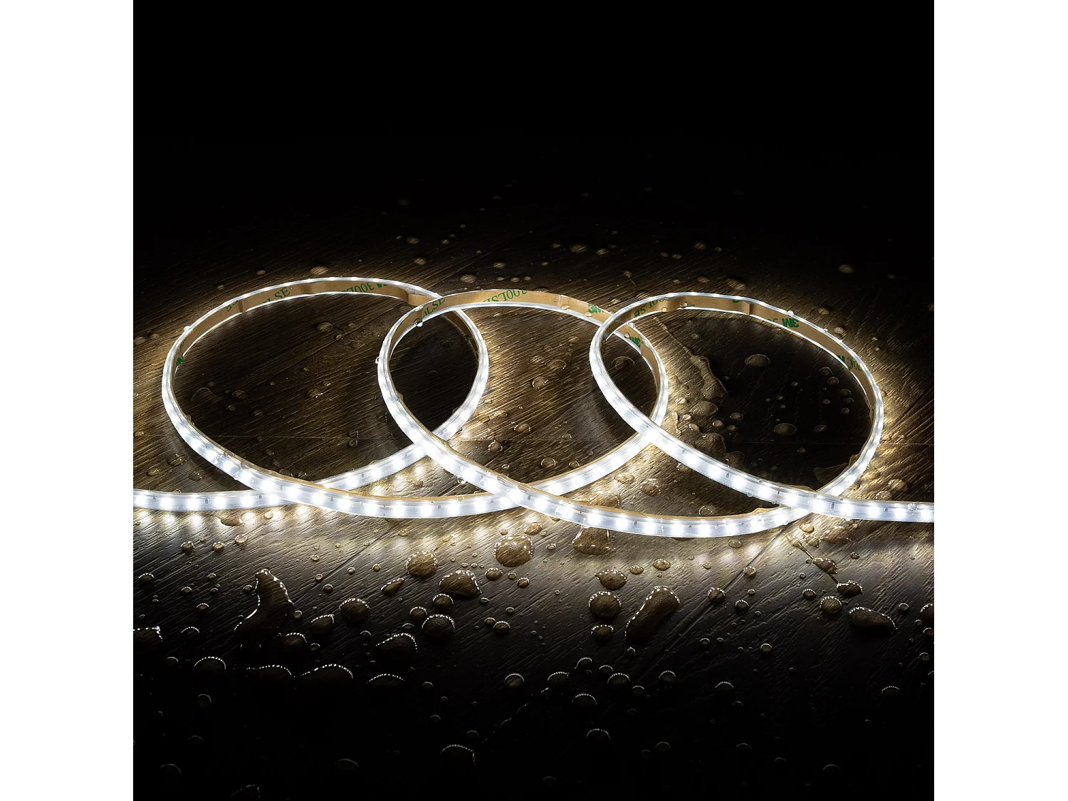 Ruban LED Dimmable 220V SMD Auto-redressement 120 LED/m BOBINE 20m 12W/m 1080lm/m Super Étroite Largeur 6.5mm Coupe 10cm IP65 6000K Blanc froid