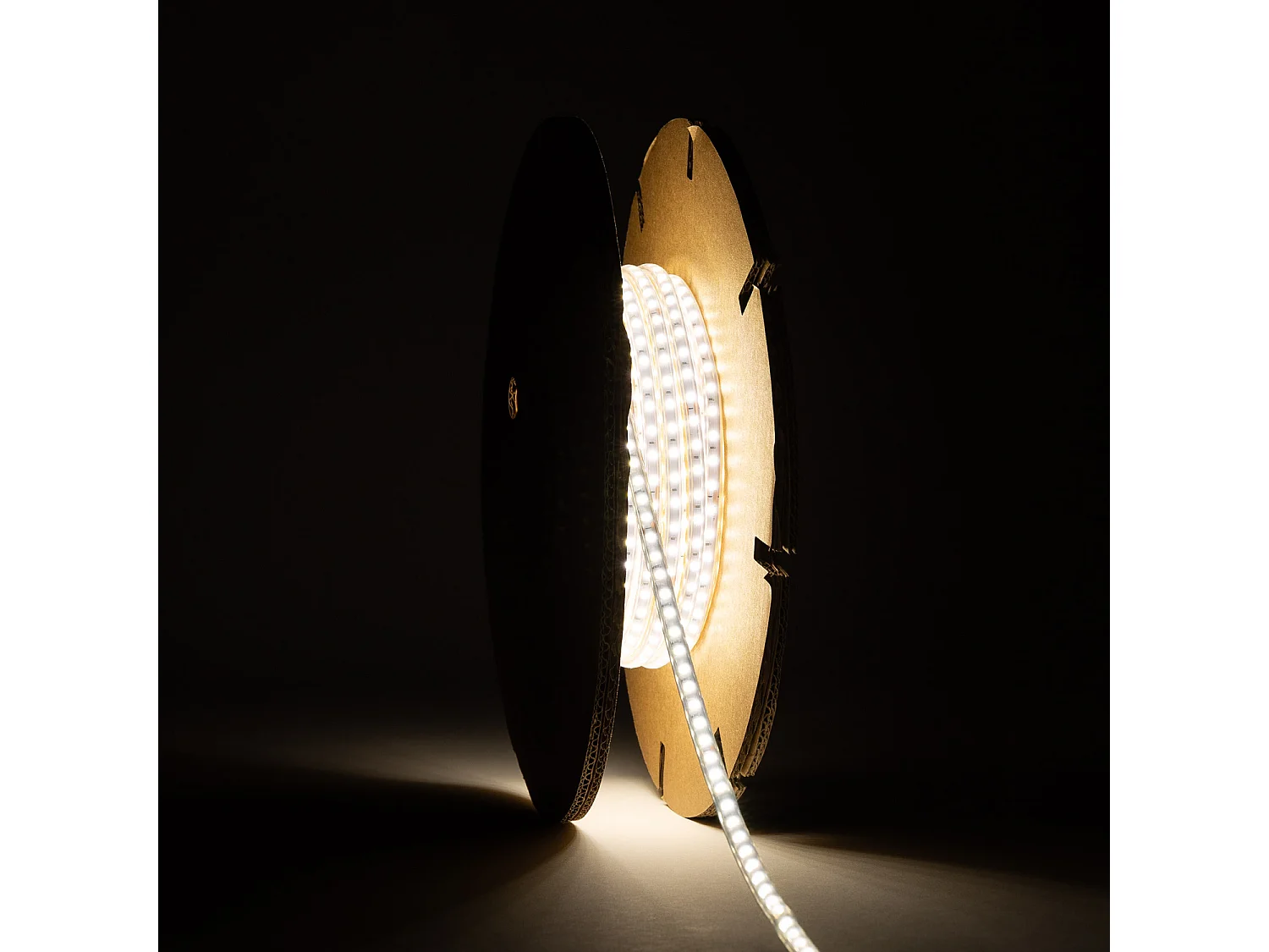 Tira LED Regulable 220V SMD Autorrectificada 120 LED/m BOBINA 20m 12W/m 1080lm/m Superestrecha Ancho 6.5mm Corte 10cm IP65 4000K Blanco Neutro