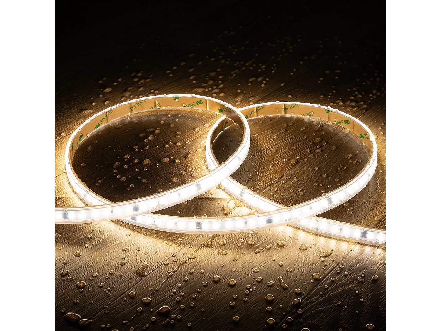 Ruban LED Dimmable 220V SMD Auto-redressement 120 LED/m 17W/m 2040lm/m SILICONE FLEX IC2 Largeur 12mm Coupe 10cm IP65 Sur mesure 4000K Blanc neutre 3 m