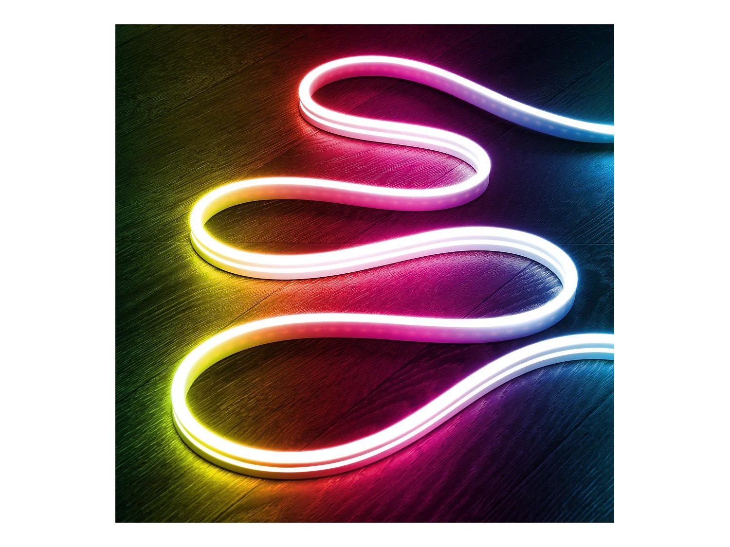 Ruban LED Néon 24V RGB 9.5W/m BOBINE 50m Coupe 5cm IP65 RGB