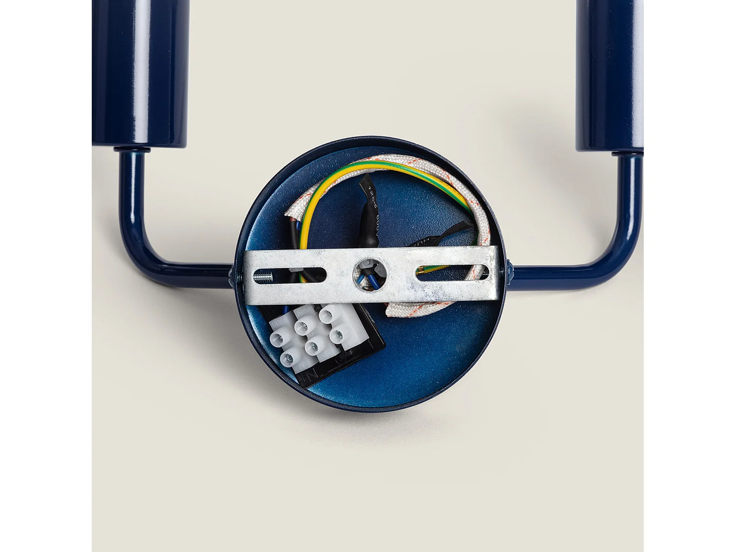 Lámpara de Pared de Metal 2 Focos Jayso Azul